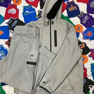Russell Fushion Knit Hoodie Jogger Set Size Large